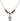 Saint Colette Birthstone Necklace | 1/2 inch | 4mm Beads  Garnet Sterling Silver