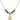 Saint Wenceslaus Birthstone Necklace | 1/2 inch | 4mm Beads  Garnet 14kt Gold Filled