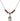 Blessed Caroline Gerhardinger Birthstone Necklace | 1/2 inch  Garnet Sterling Silver