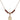 Saint John Vianney Birthstone Necklace | 1/2 inch | 4mm Beads  Garnet 14kt Gold Filled