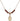 Saint John Vianney Birthstone Necklace | 1/2 inch | 4mm Beads  Garnet 14kt Gold Filled