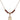 Saint Walter of Pontnoise Birthstone Necklace | 1/2 inch | 4mm Beads  Garnet 14kt Gold Filled