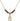 Saint Walter of Pontnoise Birthstone Necklace | 1/2 inch | 4mm Beads  Garnet 14kt Gold Filled