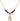 Our Lady of Lourdes Birthstone Necklace | 1/2 inch | 4mm Beads  Garnet 14kt Gold Filled