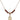 Mater Dolorosa Birthstone Necklace | 1/2 inch | 4mm Beads  Garnet 14kt Gold Filled