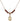 Mater Dolorosa Birthstone Necklace | 1/2 inch | 4mm Beads  Garnet 14kt Gold Filled