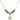 Saint Peter Nolasco Birthstone Necklace | 1/2 inch | 4mm Beads  Garnet 14kt Gold Filled