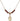 Saint Peter Nolasco Birthstone Necklace | 1/2 inch | 4mm Beads  Garnet 14kt Gold Filled