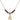 Saint Aedan of Ferns Birthstone Necklace | 1/2 inch | 4mm Beads  Garnet 14kt Gold Filled