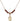 Saint Aedan of Ferns Birthstone Necklace | 1/2 inch | 4mm Beads  Garnet 14kt Gold Filled