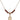 Saint Athanasius Birthstone Necklace | 1/2 inch | 4mm Beads  Garnet 14kt Gold Filled