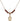 Saint Athanasius Birthstone Necklace | 1/2 inch | 4mm Beads  Garnet 14kt Gold Filled