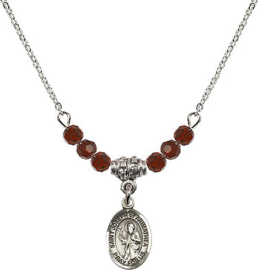 Saint Joseph of Arimathea Birthstone Necklace | 1/2 inch | 4mm Beads