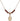 Saint Bede the Venerable Birthstone Necklace | 1/2 inch | 4mm Beads  Garnet 14kt Gold Filled