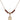 Saint Thomas of Villanova Birthstone Necklace | 1/2 inch | 4mm Beads  Garnet 14kt Gold Filled