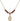Saint Thomas of Villanova Birthstone Necklace | 1/2 inch | 4mm Beads  Garnet 14kt Gold Filled
