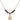 Saint Malachy O'More Birthstone Necklace | 1/2 inch | 4mm Beads  Garnet 14kt Gold Filled