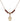 Cross Birthstone Necklace | 1/2 inch | 4mm Beads  Garnet 14kt Gold Filled