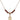 Saint Cornelius Birthstone Necklace | 1/2 inch | 4mm Beads  Garnet 14kt Gold Filled