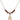 Saint Louis Marie de Montfort Birthstone Necklace | 1/2 inch  Garnet 14kt Gold Filled