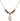 Saint Louis Marie de Montfort Birthstone Necklace | 1/2 inch  Garnet 14kt Gold Filled