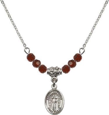 Saint Matthias the Apostle Birthstone Necklace | 1/2 inch