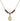 Saint Regina Birthstone Necklace | 1/2 inch | 4mm Beads  Garnet 14kt Gold Filled