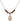 Saint Clement Birthstone Necklace | 1/2 inch | 4mm Beads  Garnet 14kt Gold Filled