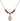 Saint Thomas A Becket Birthstone Necklace | 1/2 inch | 4mm Beads  Garnet 14kt Gold Filled