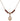 Virgin of the Globe Birthstone Necklace | 1/2 inch | 4mm Beads  Garnet 14kt Gold Filled