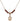 Our Lady of Tears Birthstone Necklace | 1/2 inch | 4mm Beads  Garnet 14kt Gold Filled