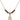 Saint Giles Birthstone Necklace | 1/2 inch | 4mm Beads  Garnet 14kt Gold Filled