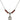 Saint Catherine of Bologna Birthstone Necklace | 1/2 inch | 4mm Beads  Garnet Sterling Silver
