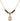 Saint Dunstan Birthstone Necklace | 1/2 inch | 4mm Beads  Garnet 14kt Gold Filled