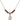 Saint Eustachius Birthstone Necklace | 1/2 inch | 4mm Beads  Garnet 14kt Gold Filled