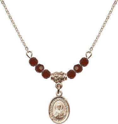 Collar de piedra natal de San Juan Licci | 1/2 pulgada | Cuentas de 4 mm