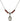 Saint Josephine Bakhita Birthstone Necklace | 1/2 inch | 4mm Beads  Garnet Sterling Silver