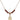 Saint Edwin Birthstone Necklace | 1/2 inch | 4mm Beads  Garnet 14kt Gold Filled