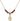 Saint Edwin Birthstone Necklace | 1/2 inch | 4mm Beads  Garnet 14kt Gold Filled