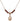 Saint Josemaria Escriva Birthstone Necklace | 1/2 inch | 4mm Beads  Garnet 14kt Gold Filled