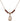 Saint Fina Birthstone Necklace | 1/2 inch | 4mm Beads  Garnet 14kt Gold Filled
