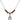 Saint Frances of Rome Birthstone Necklace | 1/2 inch | 4mm Beads  Garnet Sterling Silver
