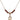 Saint Rocco Birthstone Necklace | 1/2 inch | 4mm Beads  Garnet 14kt Gold Filled