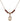 Saint Rocco Birthstone Necklace | 1/2 inch | 4mm Beads  Garnet 14kt Gold Filled