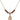 Saint Marina Birthstone Necklace | 1/2 inch | 4mm Beads  Garnet 14kt Gold Filled