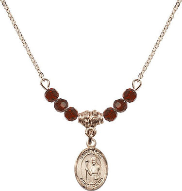 Saint Regis Birthstone Necklace | 1/2 inch | 4mm Beads
