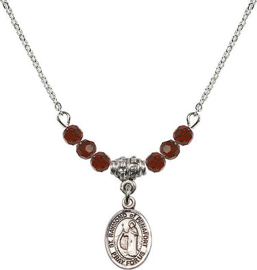 Saint Raymond of Penafort Birthstone Necklace | 1/2 inch