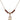 Saint Drogo Birthstone Necklace | 1/2 inch | 4mm Beads  Garnet 14kt Gold Filled