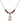 Saint Drogo Birthstone Necklace | 1/2 inch | 4mm Beads  Garnet 14kt Gold Filled