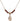 Our Lady of Assumption Birthstone Necklace | 1/2 inch | 4mm Beads  Garnet 14kt Gold Filled